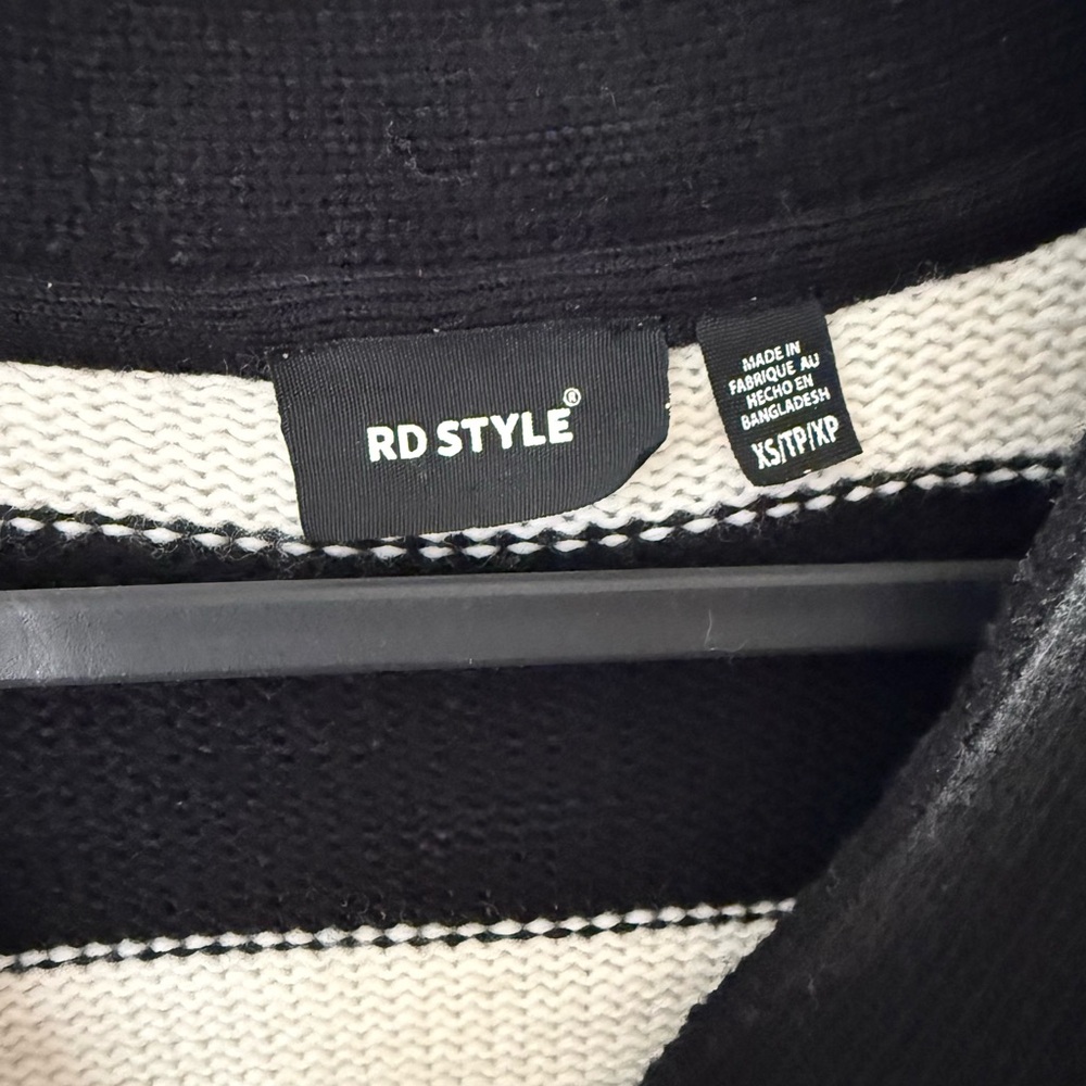 Anthropologie Heart Striped Cardigan Sweater - Picture 7 of 7